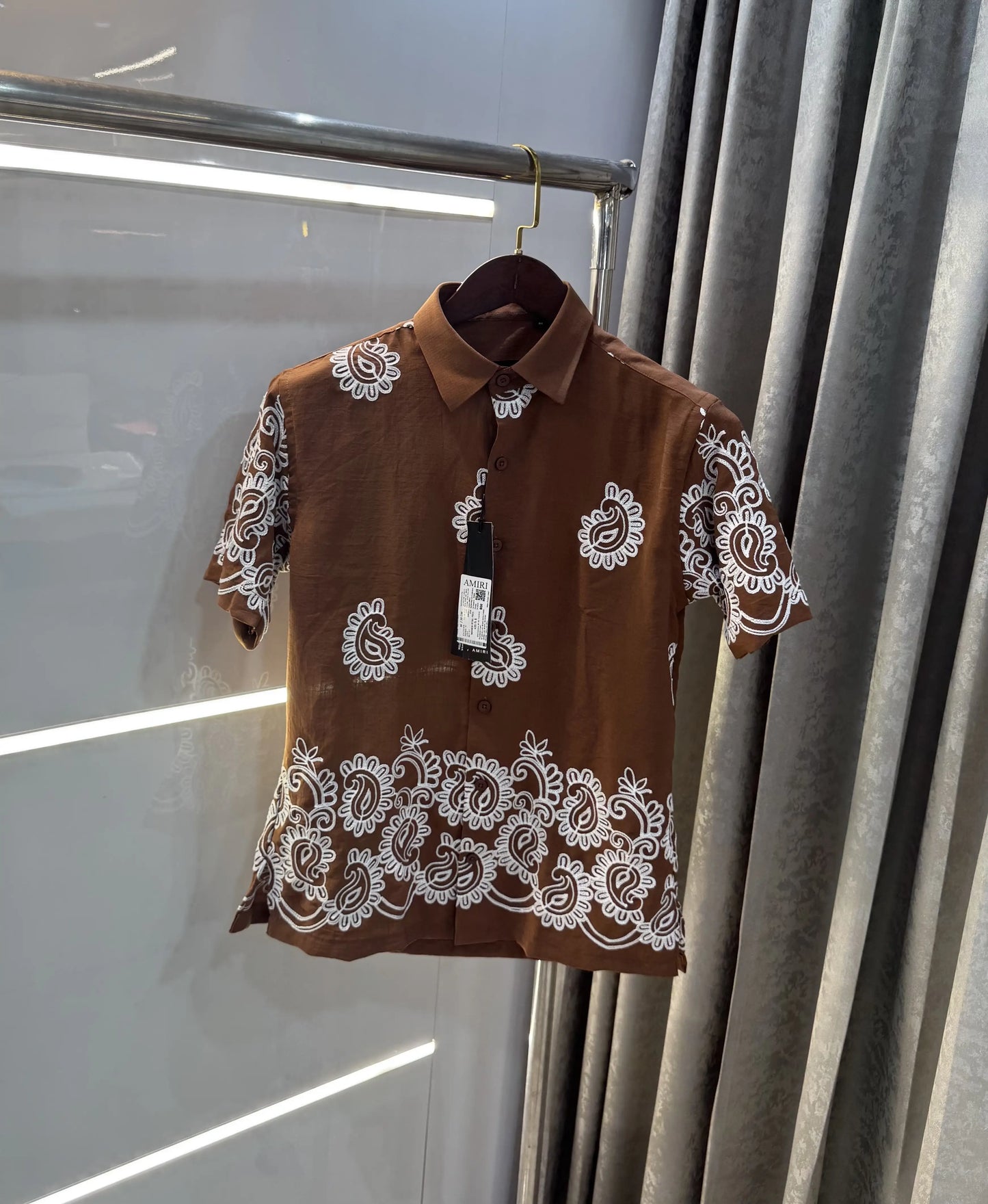 Amiri Light Brown Designer Premium Shirt