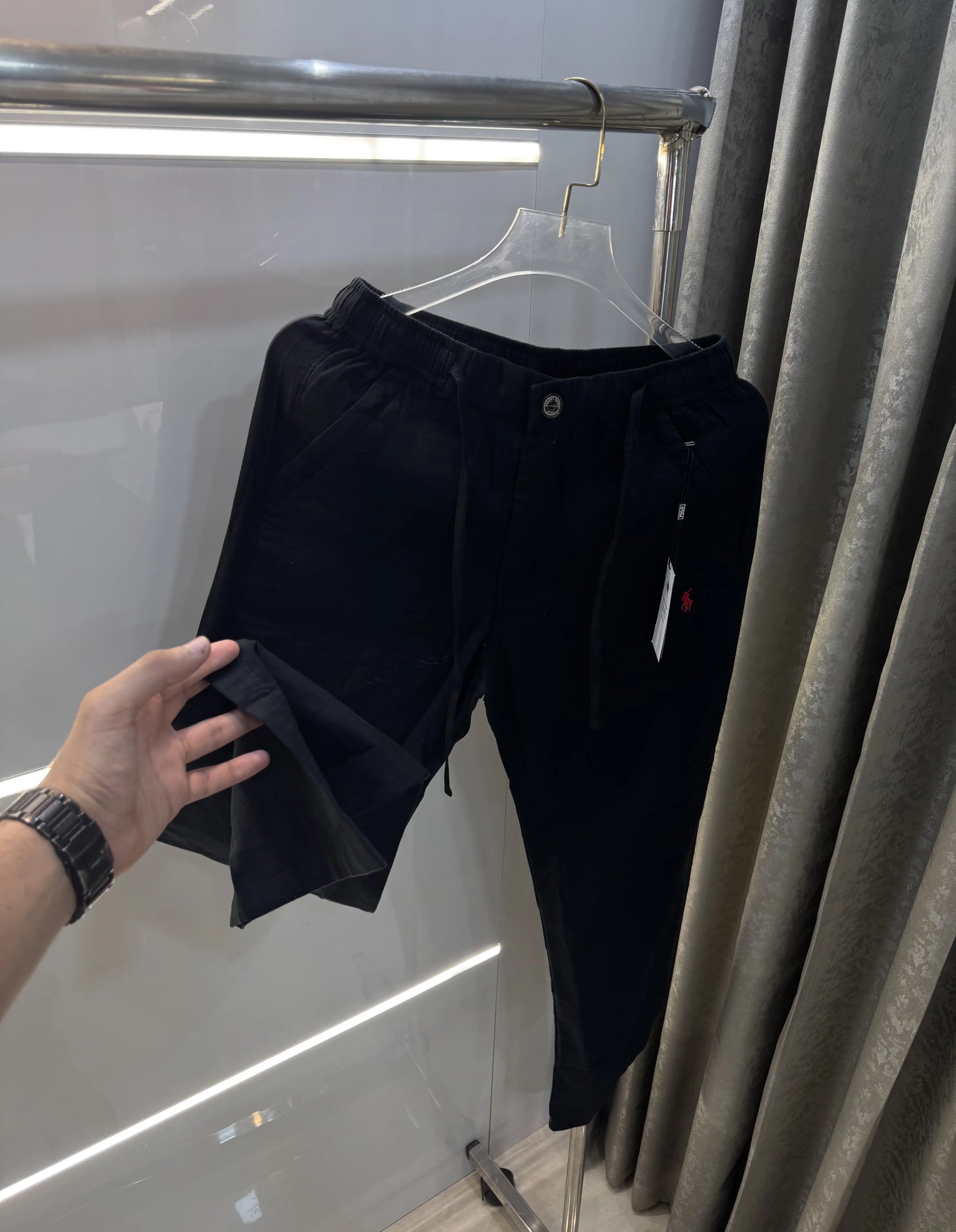 Ralph Lauren Black Premium Linen Trouser