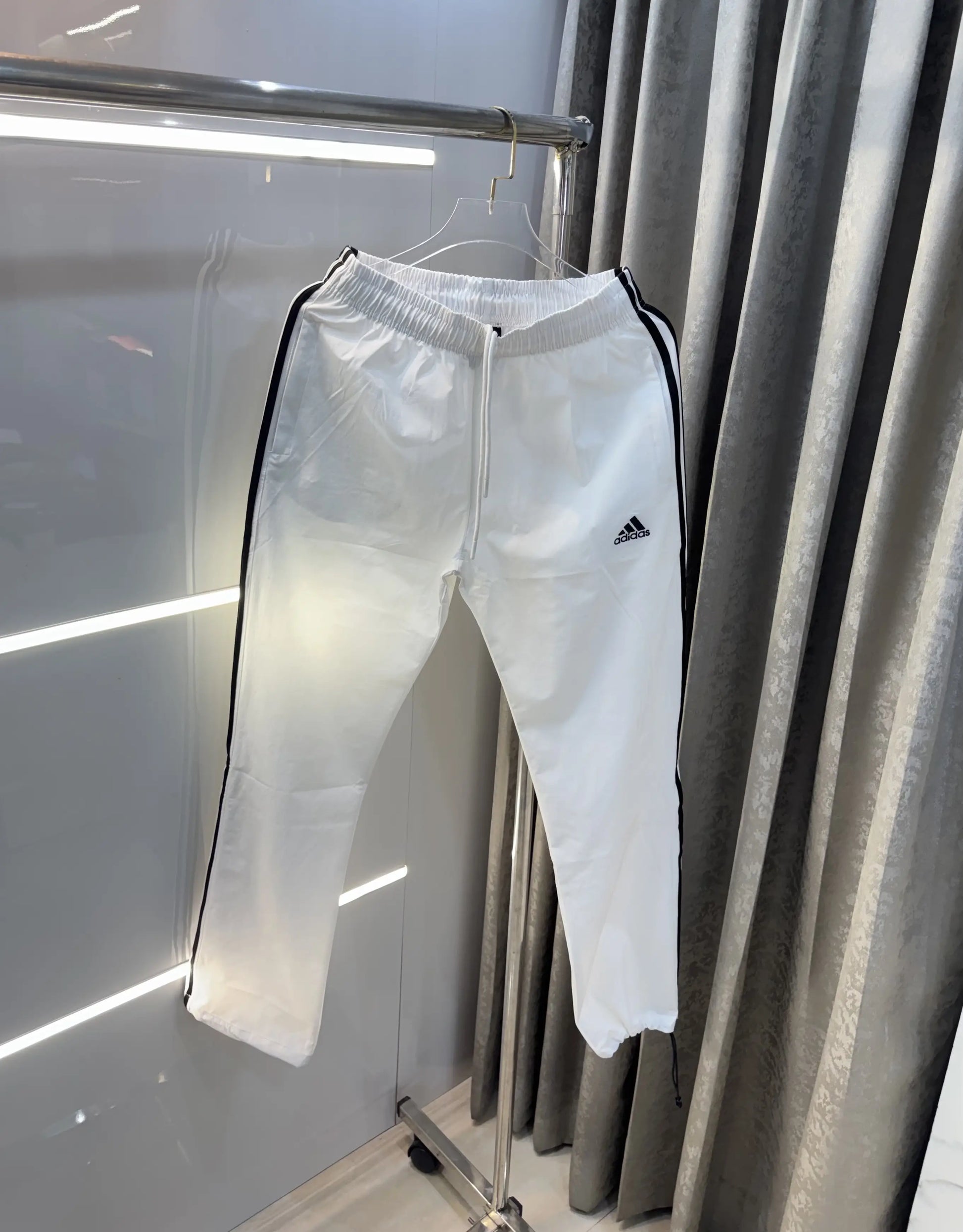 Adidas White Logo Work Premium Trackpant