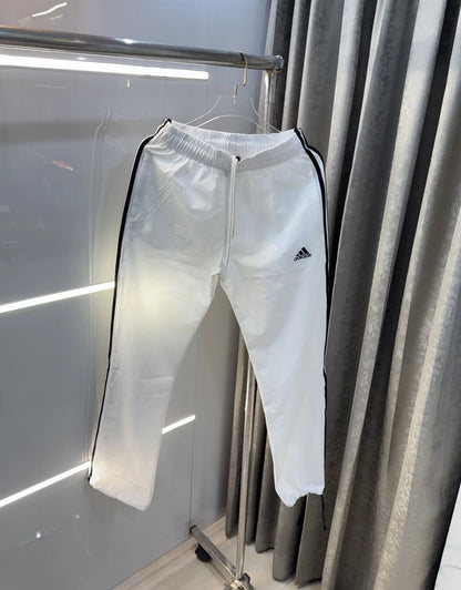 Adidas White Logo Work Premium Trackpant