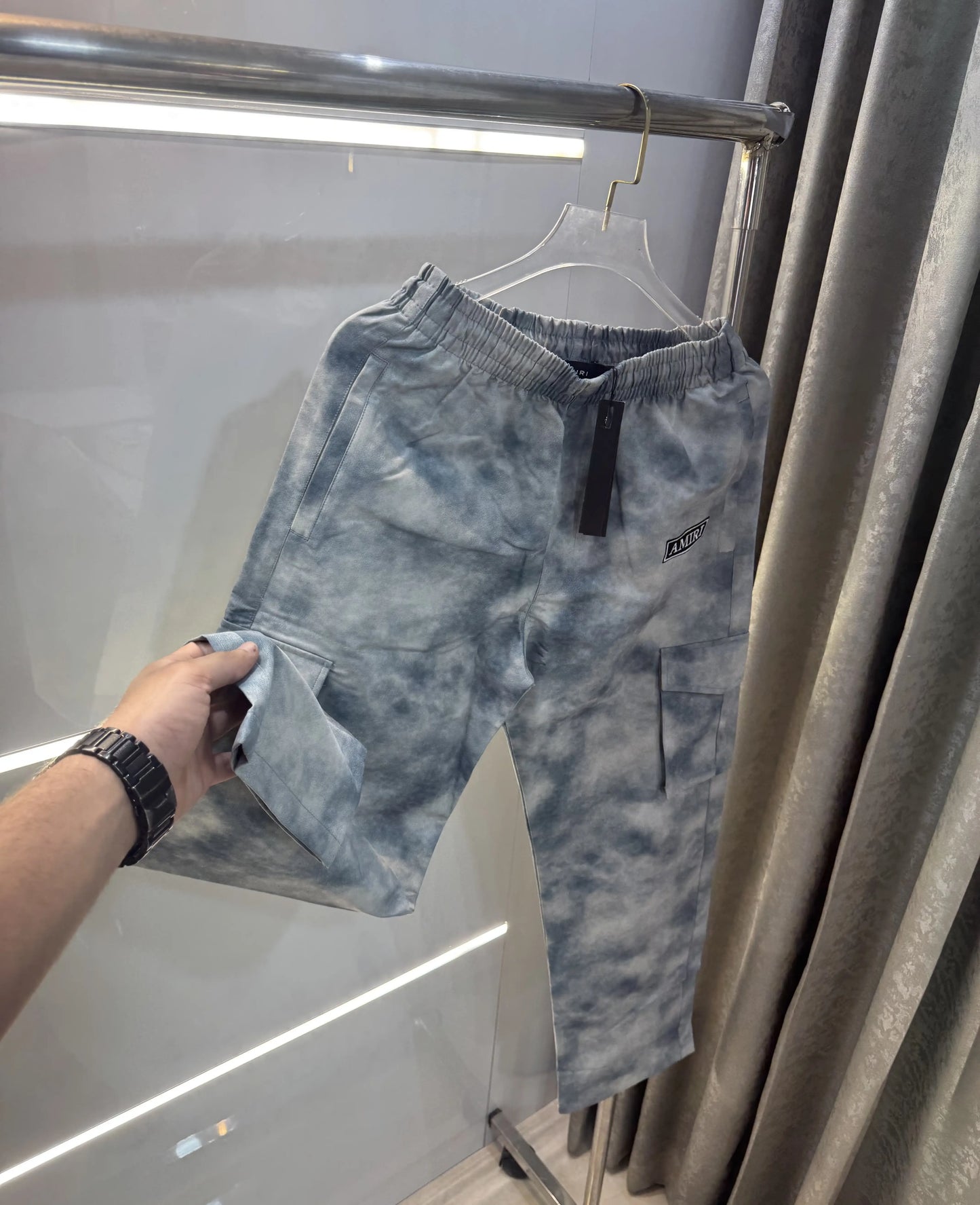 Amiri Sky Blue Imported Premium Trackpant