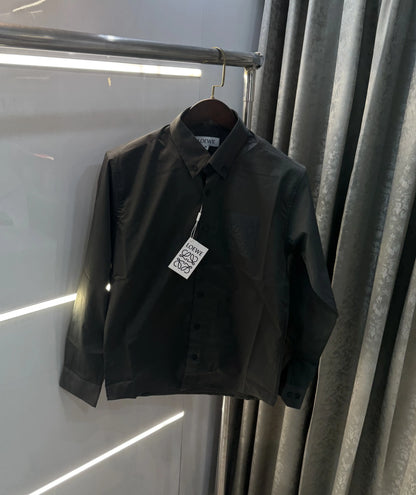Loewe Dark Grey Logo Work Premium Shirt