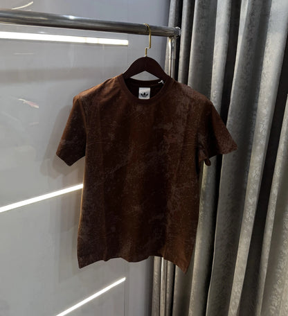 Adidas Brown Premium Oversized  T-Shirt