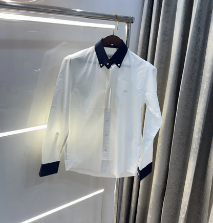 Lacost e White Embroidery Logo Work Premium Shirt