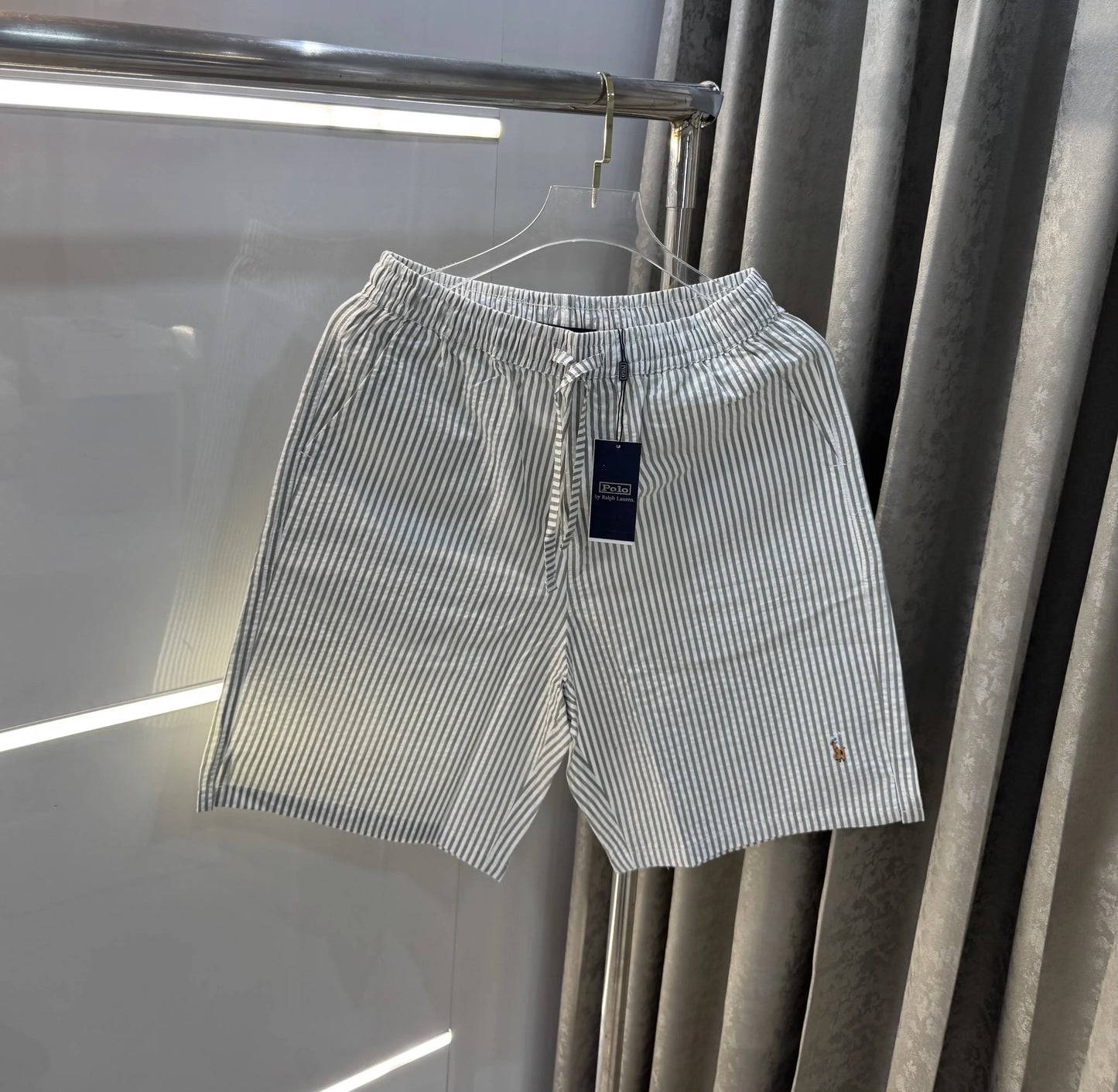 Ralph Lauren Aqua Green Premium Linen Shorts