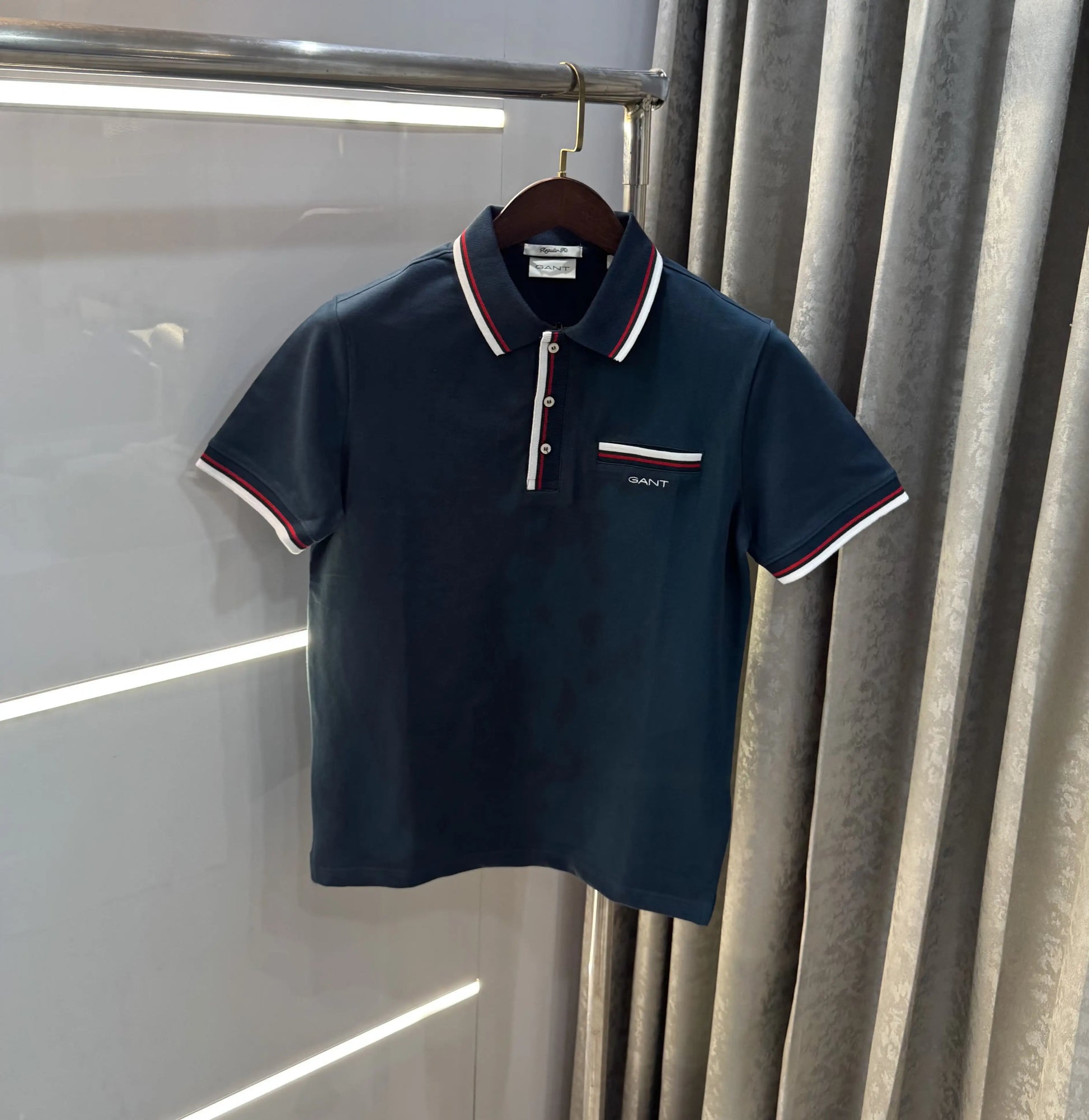 Gant Bottle Green Embroidery Logo Premium Polo T-shirt