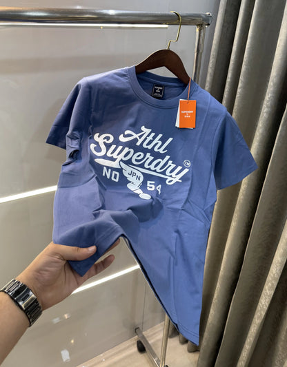 Superdry Blue Logo Print Premium T-shirt