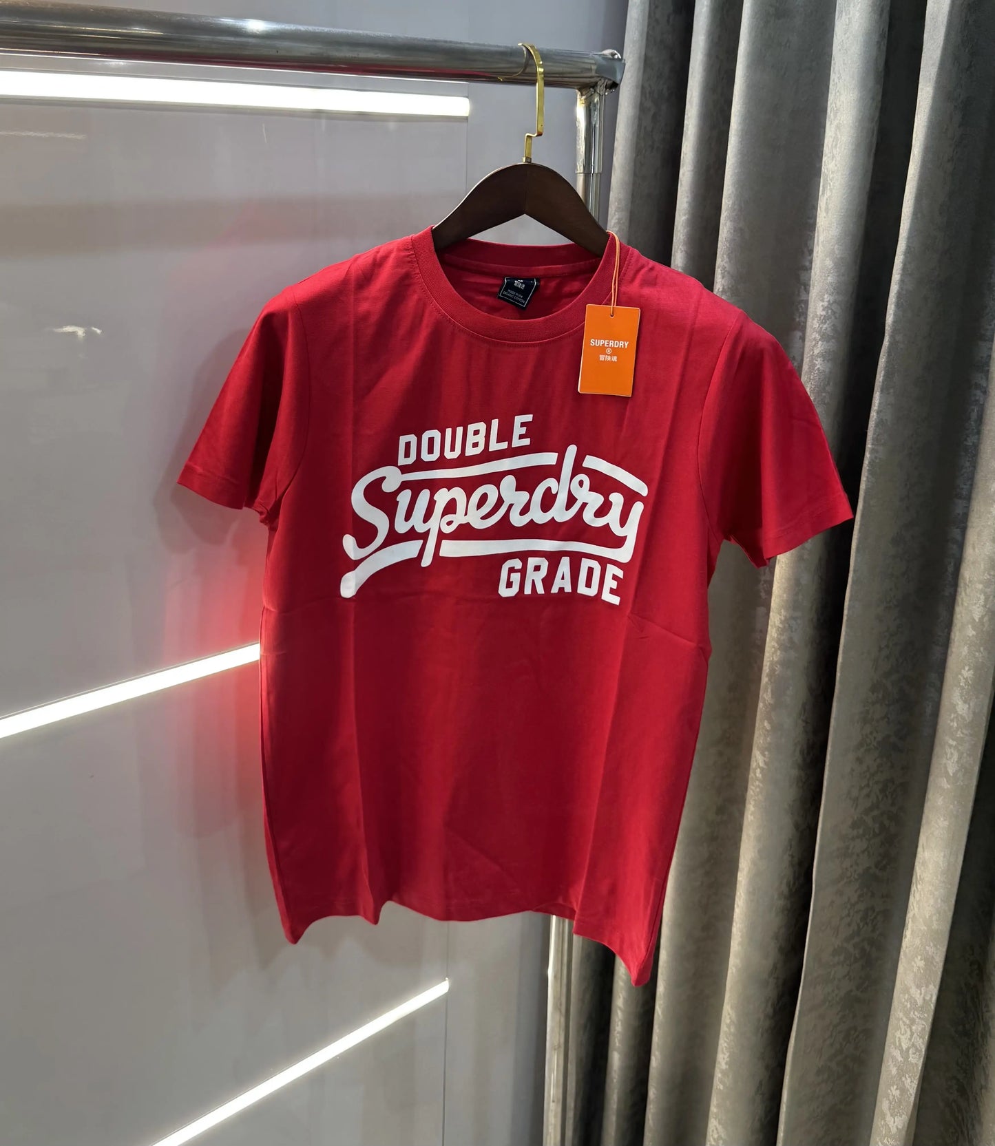Superdry Red Logo Print Premium T-shirt