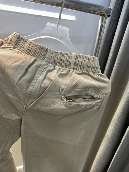 Calvin Klein Beige Premium Linen Trouser