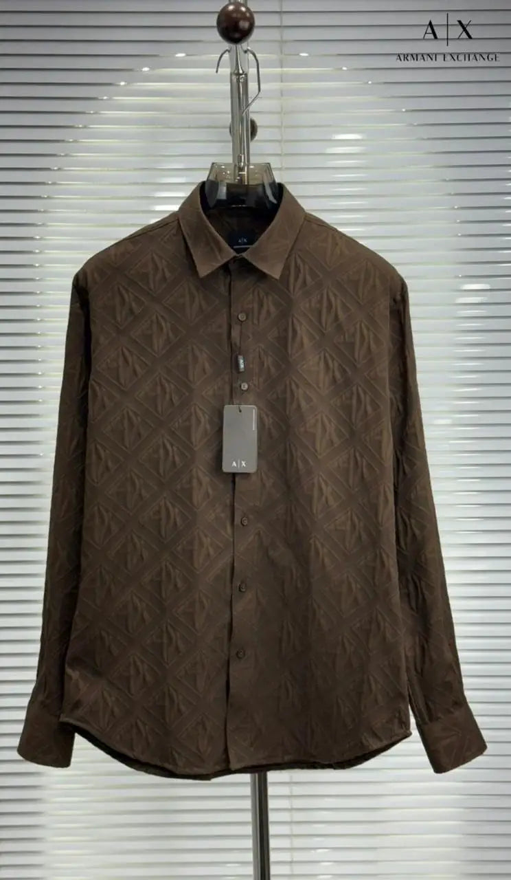 Arman i Exchange Brown Luxury Shirt With Premium Box Packing