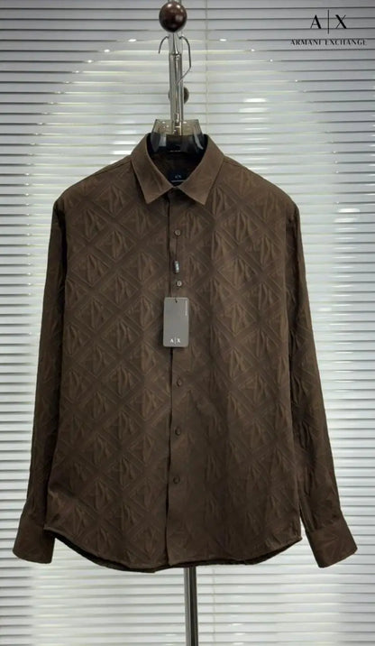 Arman i Exchange Brown Luxury Shirt With Premium Box Packing