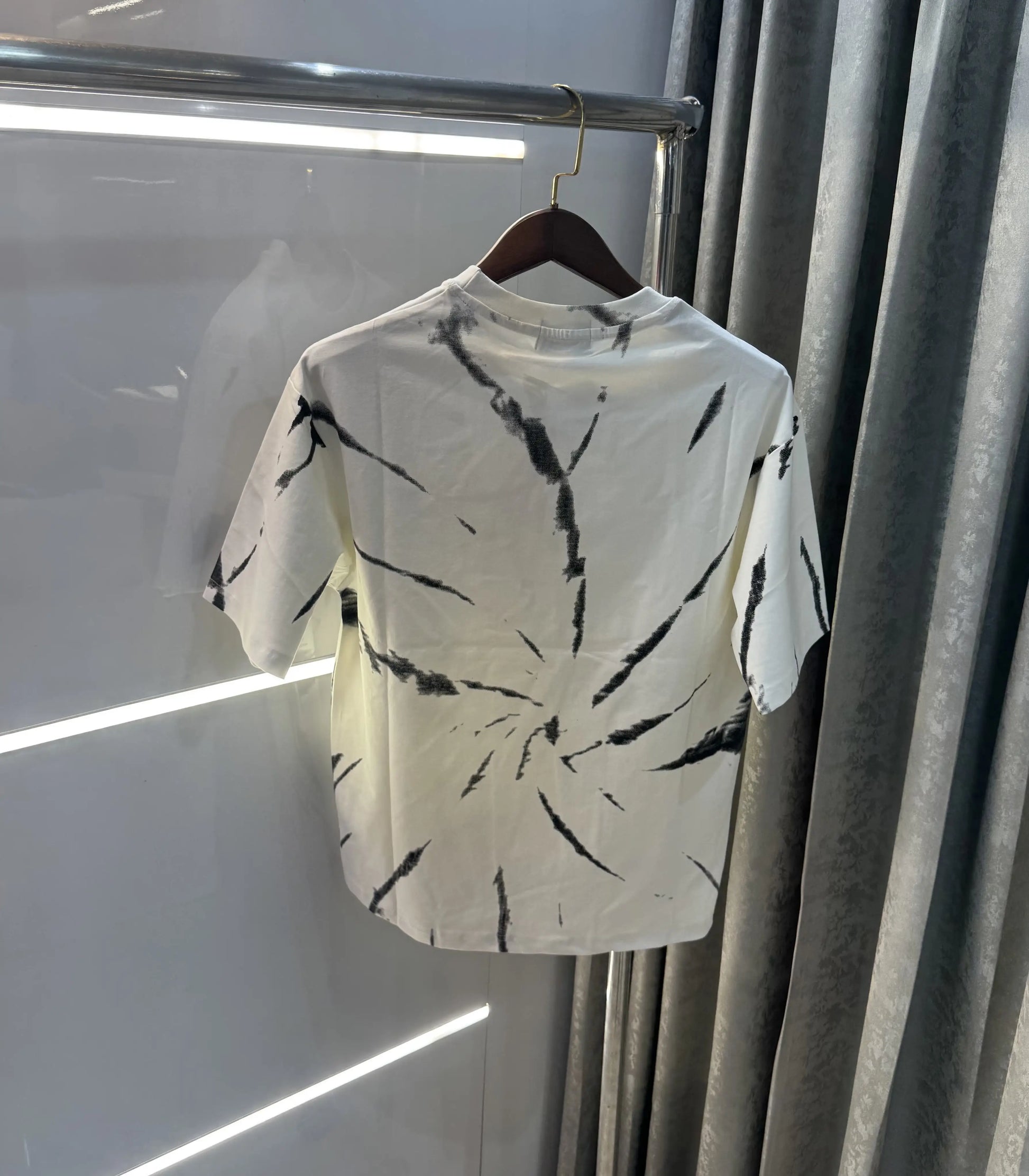 Celine White Printed Imported Oversized T-shirt