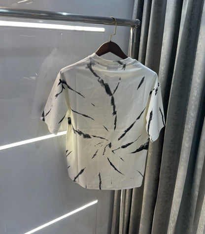 Celine White Printed Imported Oversized T-shirt