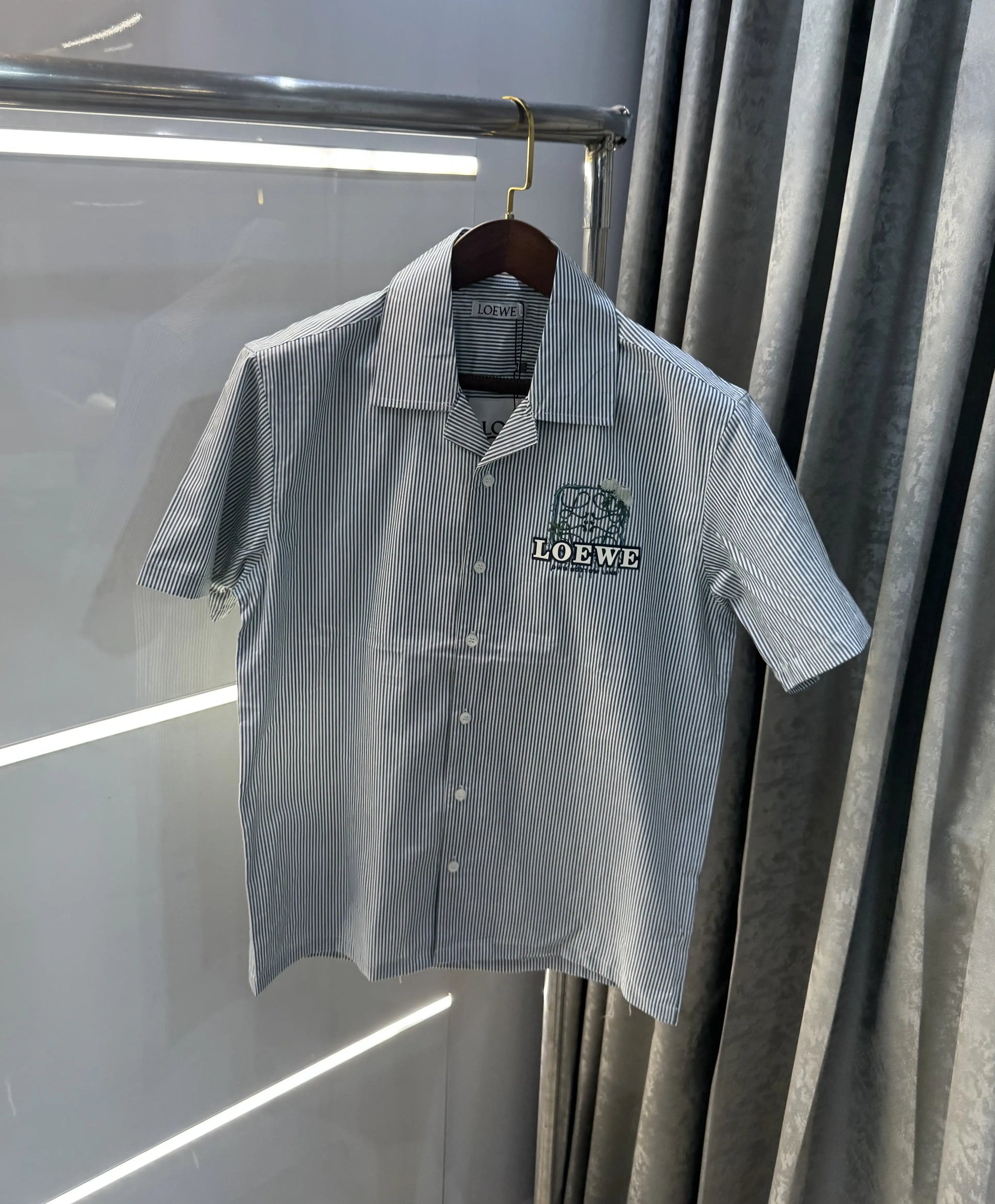 Loewe Dark Green Logo Work Premium Shirt