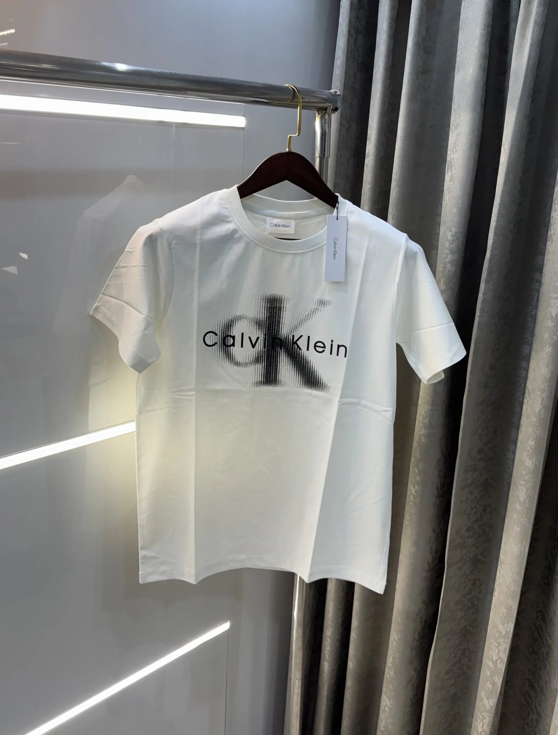 Calvin Klein White Logo Work Premium T-Shirt