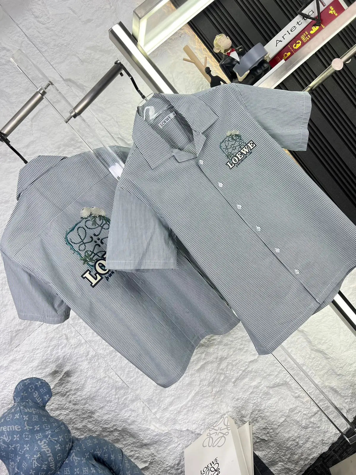 Loewe Dark Green Logo Work Premium Shirt