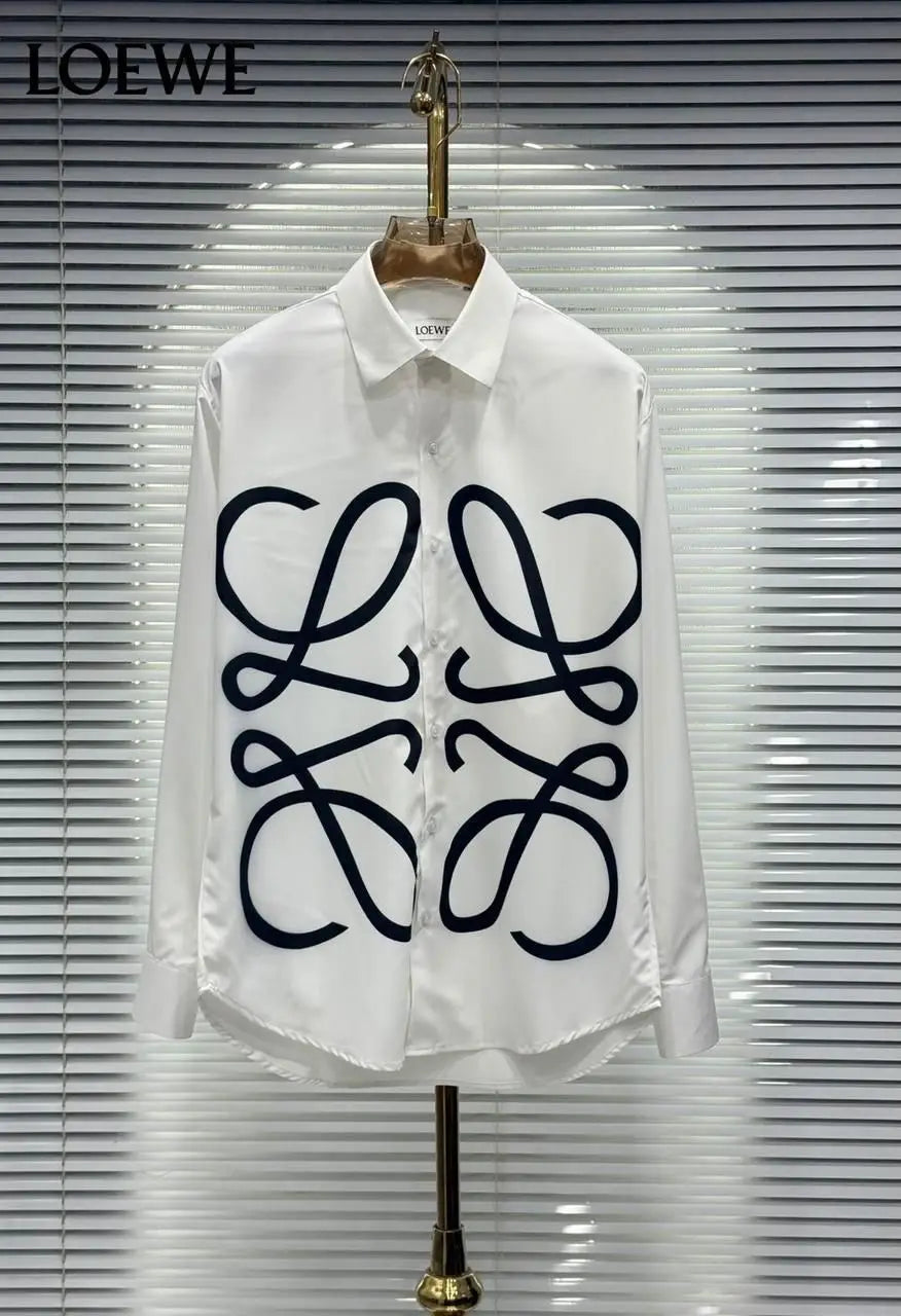 Loewe White Designer Premium Shirt