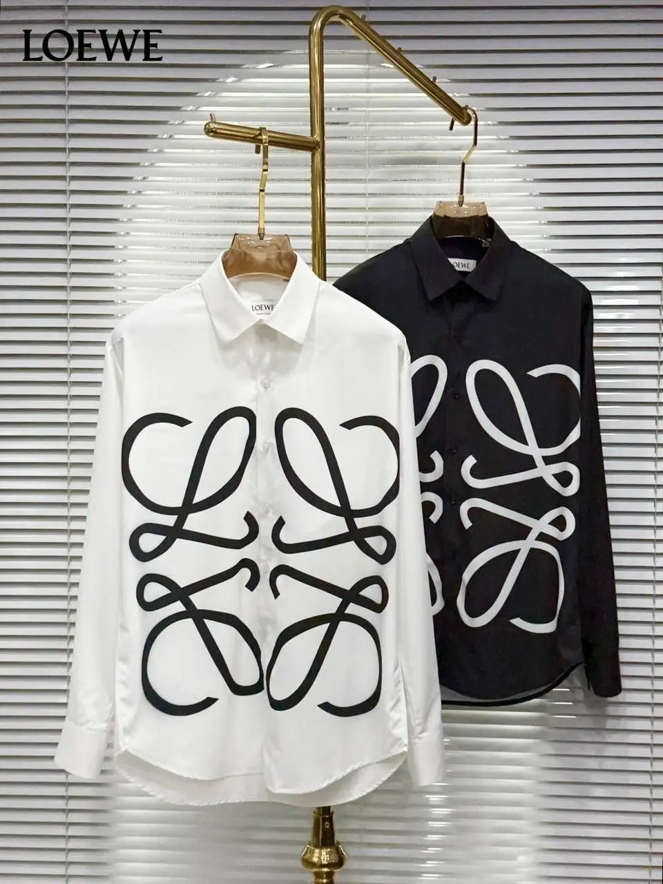 Loewe White Designer Premium Shirt