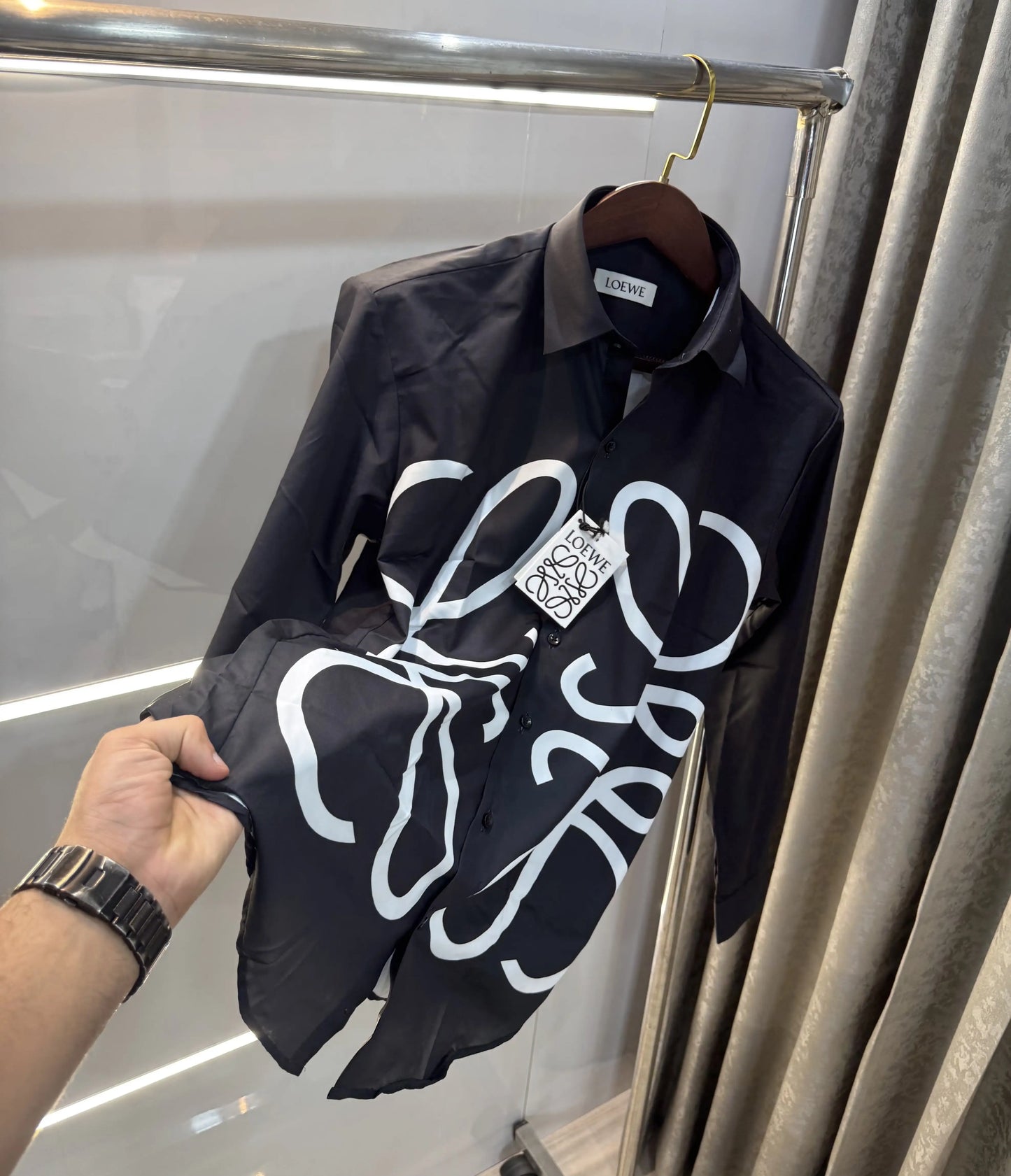 Loewe Black Designer Premium Shirt