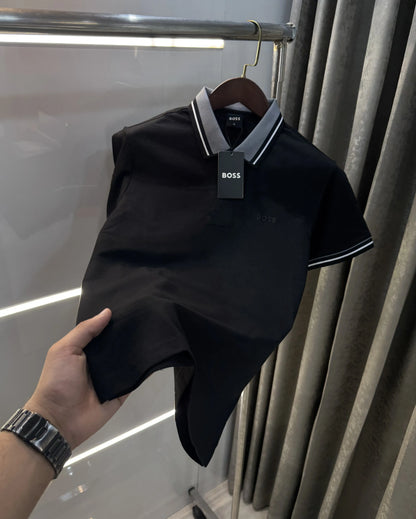 Hugo Boss Black Embroidery Logo Premium Polo T-shirt
