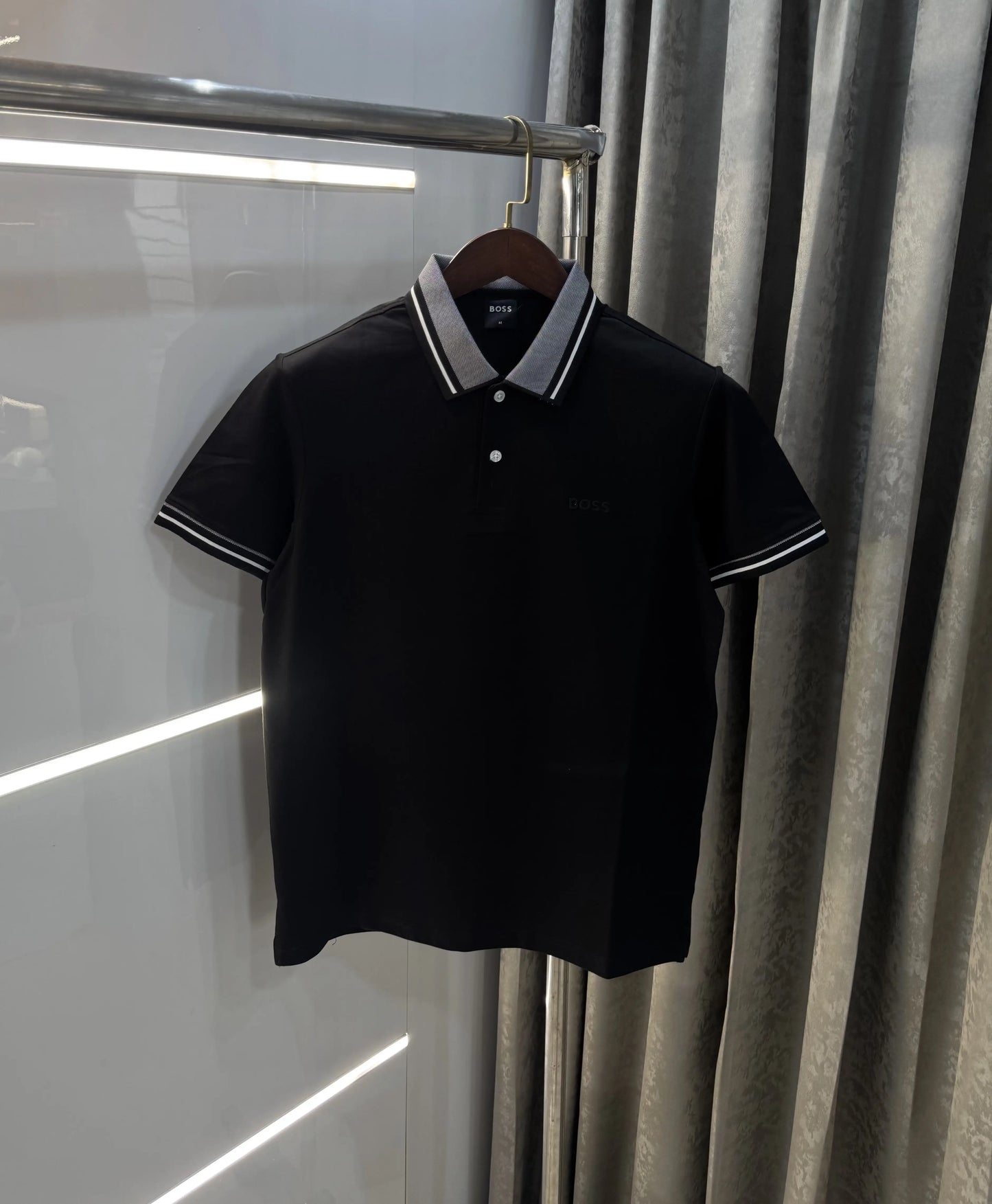 Hugo Boss Black Embroidery Logo Premium Polo T-shirt