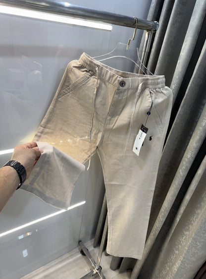 Ralph Lauren Cream Premium Linen Trouser