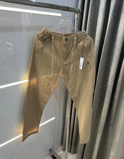 Ralph Lauren Beige Premium Linen Trouser
