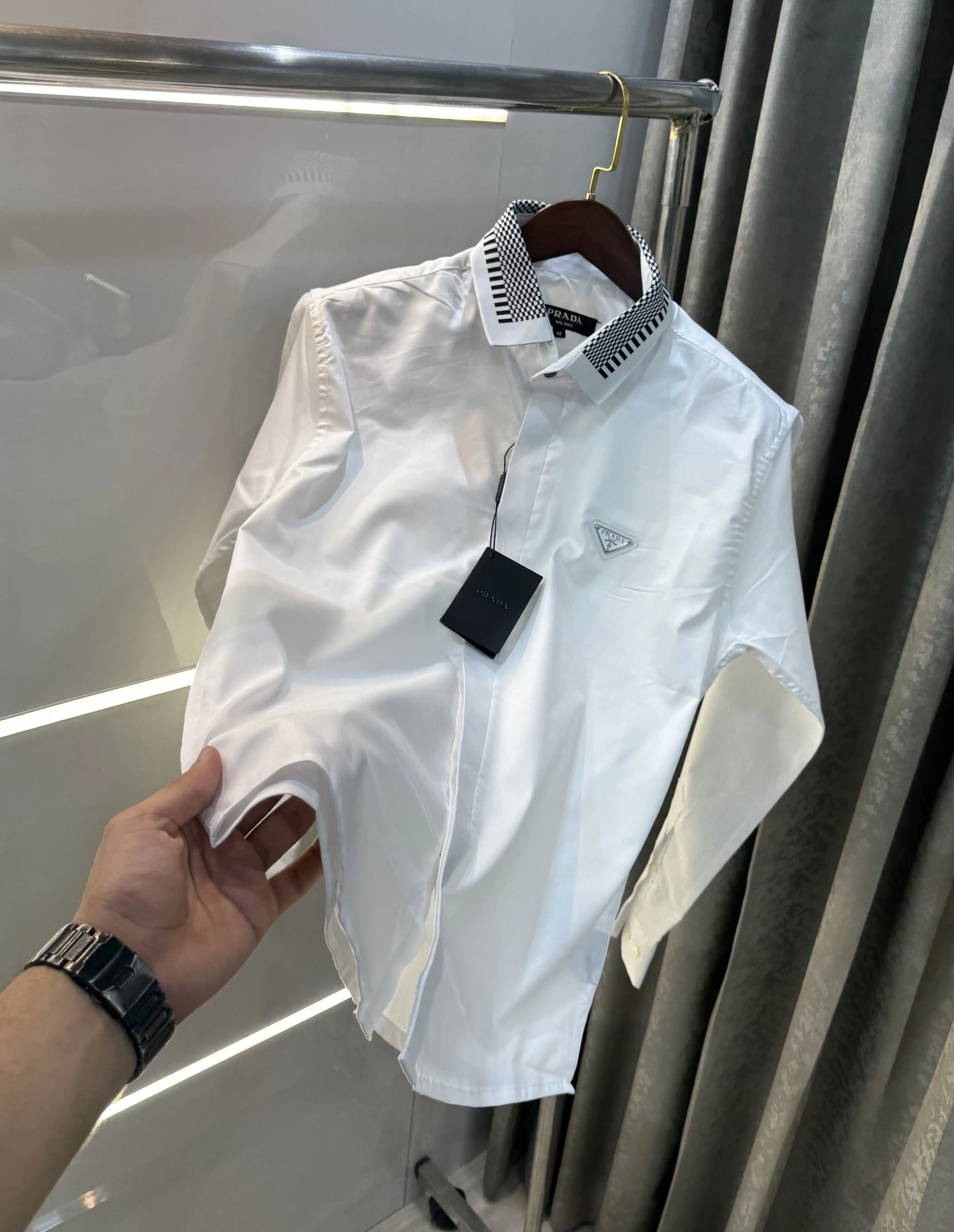 Prada Milano White Designer Premium Shirt