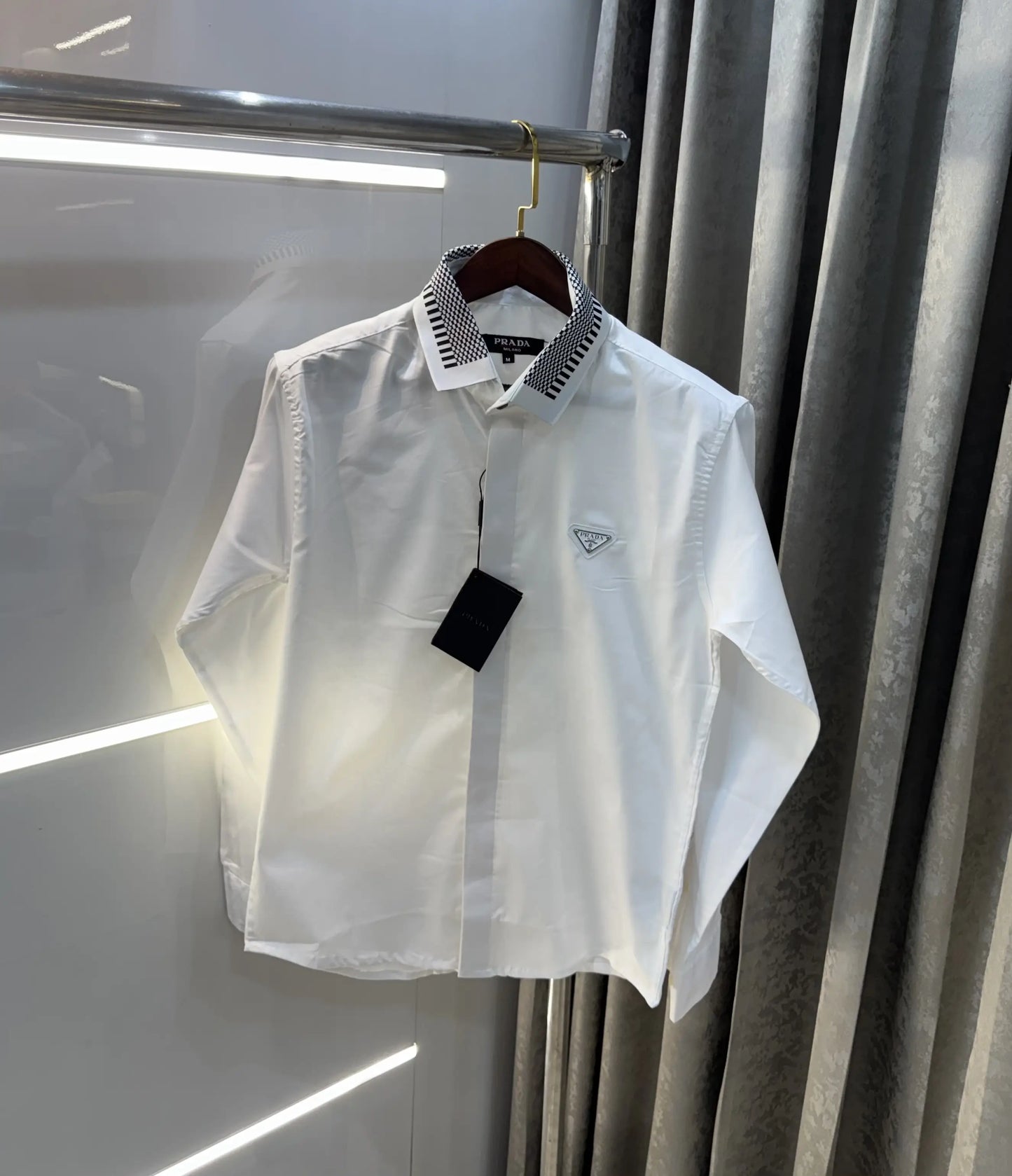 Prada Milano White Designer Premium Shirt