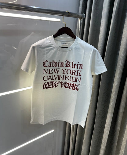 Calvin Klein White Logo Work Premium T-Shirt