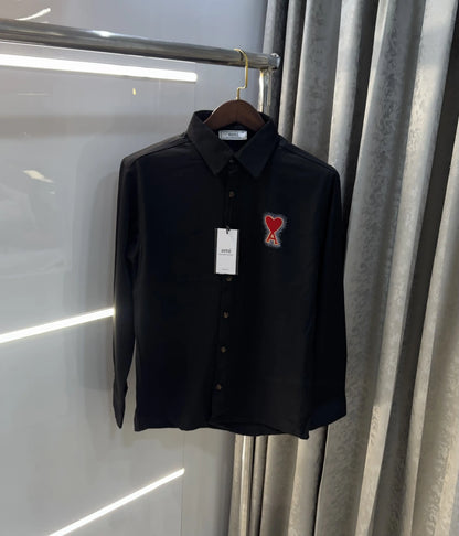 Ami Paris Black Designer Imported Shirt