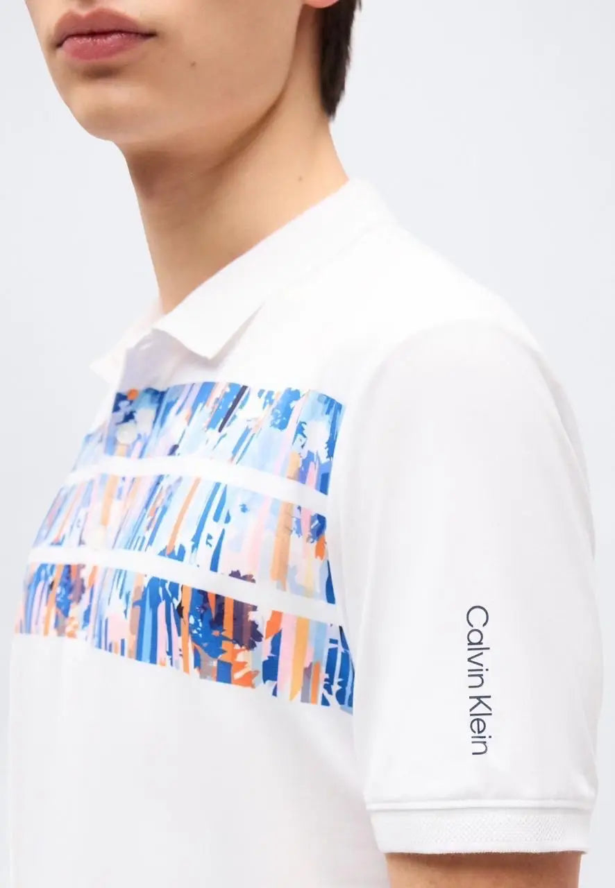 Calvin  Klein White Premium Polo T-Shirt