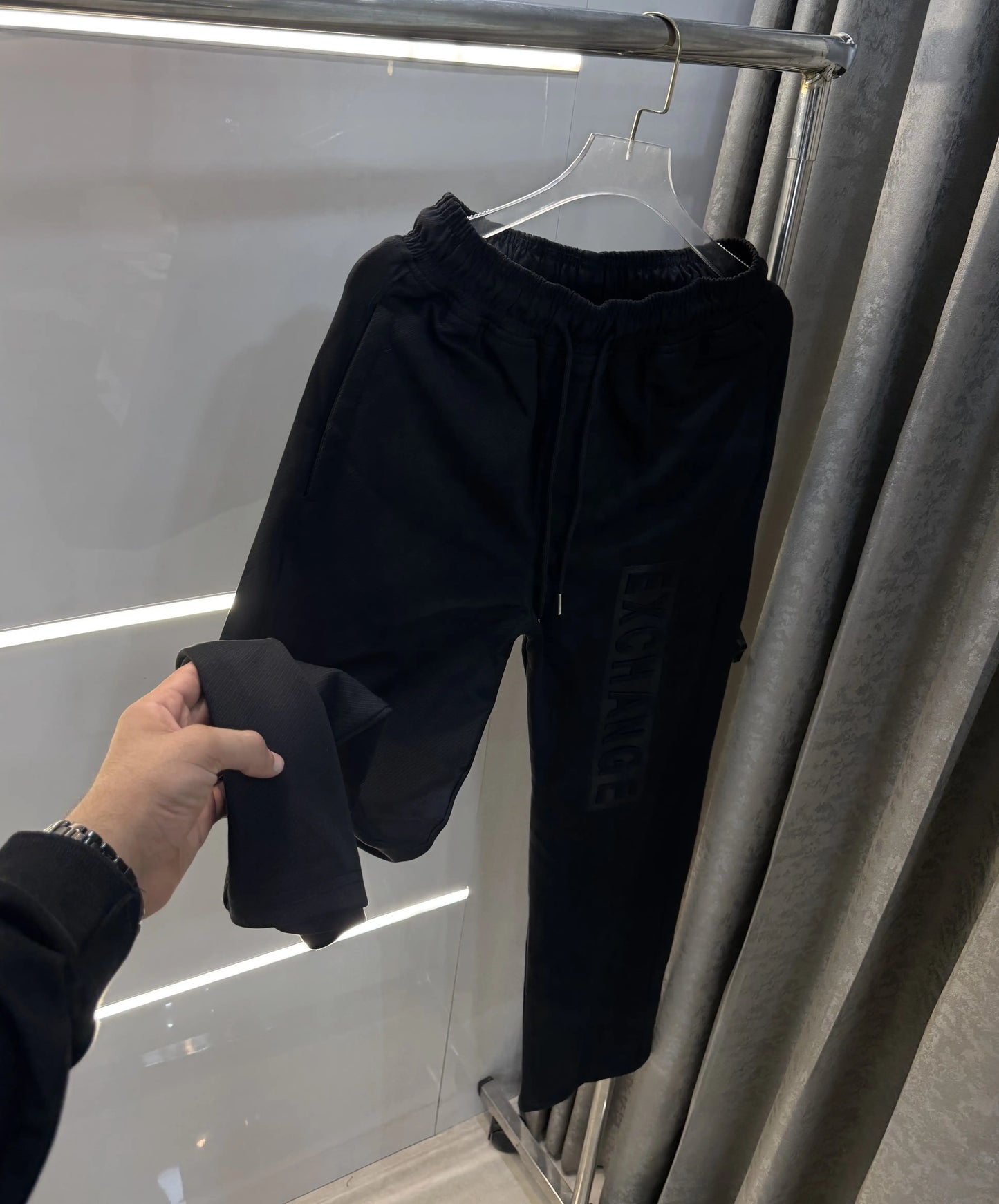 Armani Exchange Black Premium Trackpant