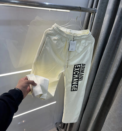 Armani Exchange Cream Premium Trackpant