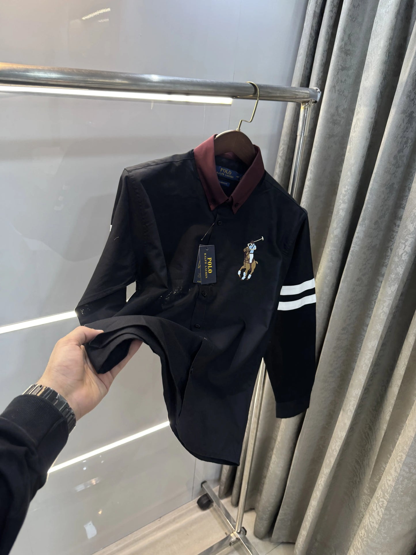 Ralph  Lauren Black Premium Classic Shirt