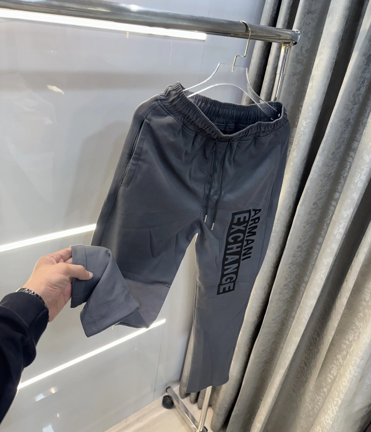 Armani Exchange Grey Premium Trackpant