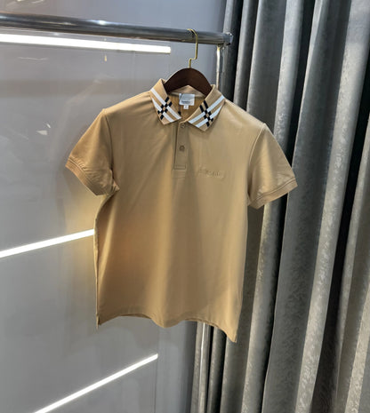 Burberr y Beige Imported Polo T-Shirt
