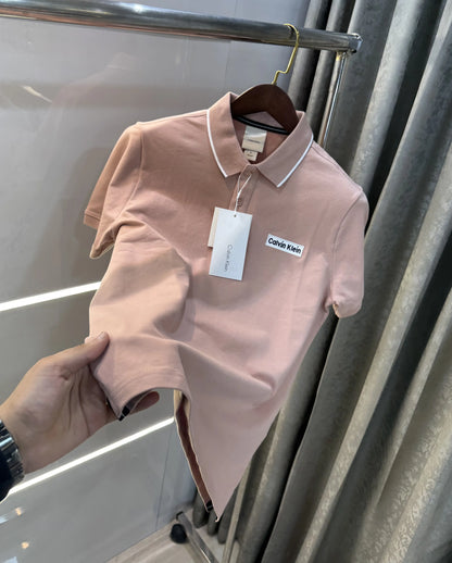 Calvin  Klein Pink Premium Polo T-Shirt