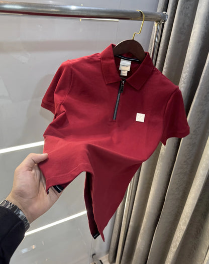 Calvin  Klein Maroon Premium Polo T-Shirt