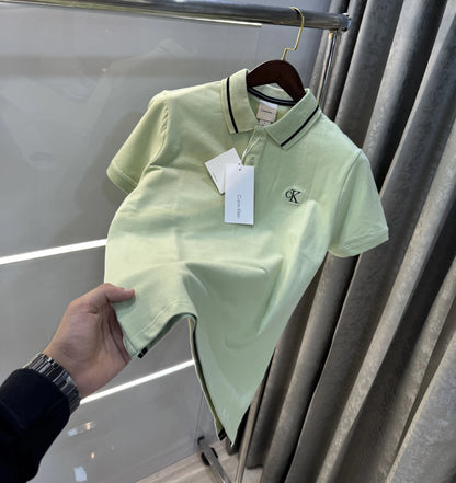 Calvin  Klein Aqua Green Premium Polo T-Shirt