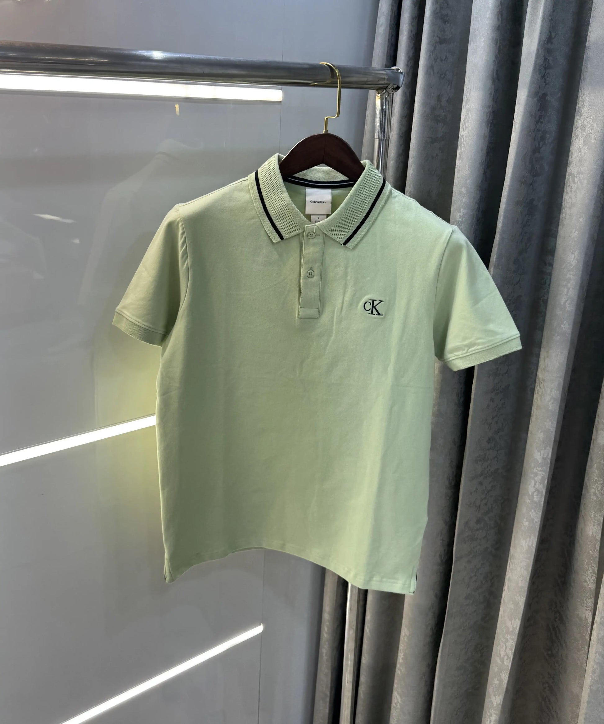 Calvin  Klein Aqua Green Premium Polo T-Shirt