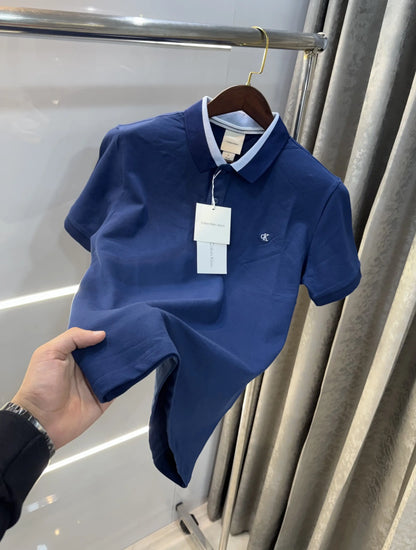 Calvin  Klein Petrol Blue Premium Polo T-Shirt