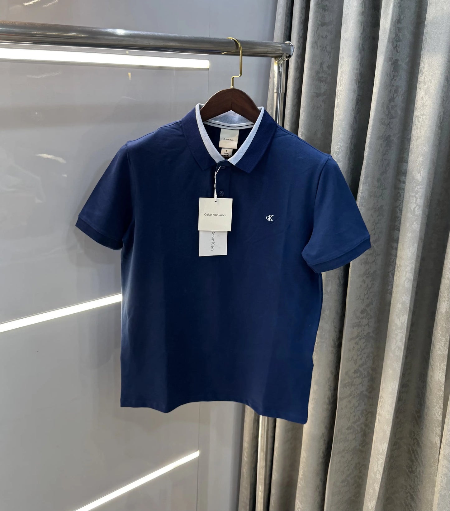 Calvin  Klein Petrol Blue Premium Polo T-Shirt