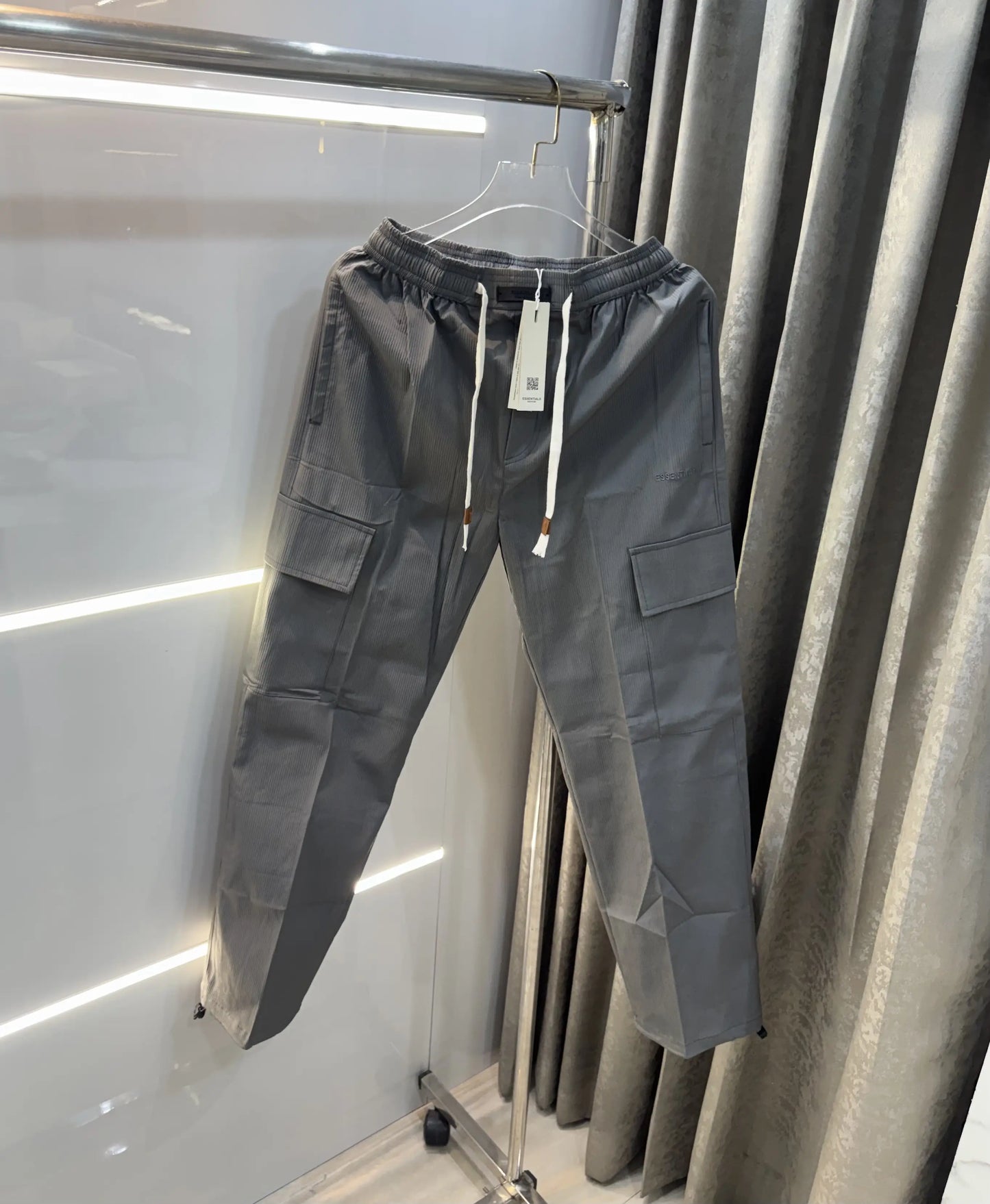 Essential Fear Of God Light Grey Imported Premium Trackpant