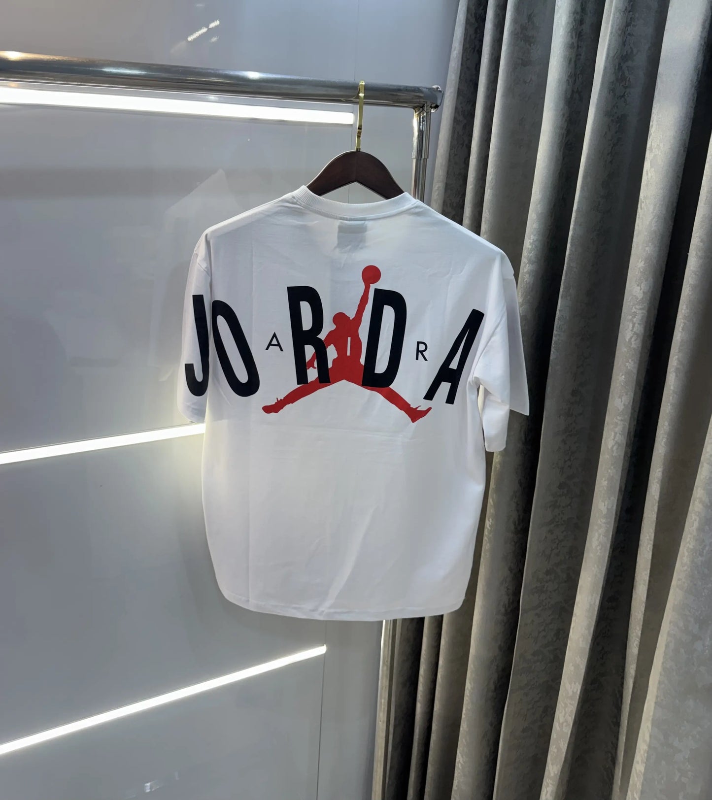 Air Jordan White Back Print Imported Oversized T-Shirt