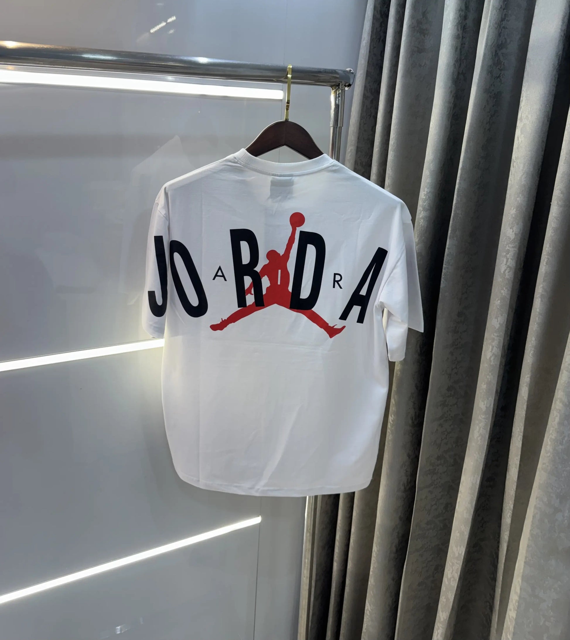 Air Jordan White Back Print Imported Oversized T-Shirt