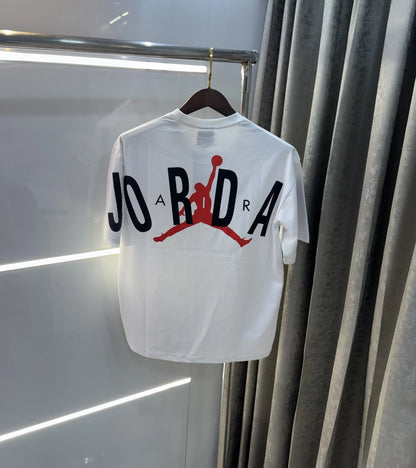 Air Jordan White Back Print Imported Oversized T-Shirt