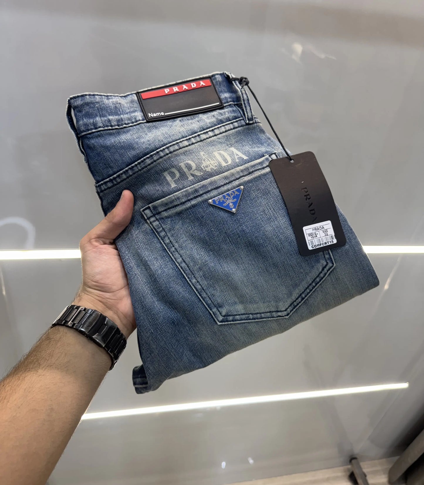 Prad a Milano Greenish Imported Premium Denim