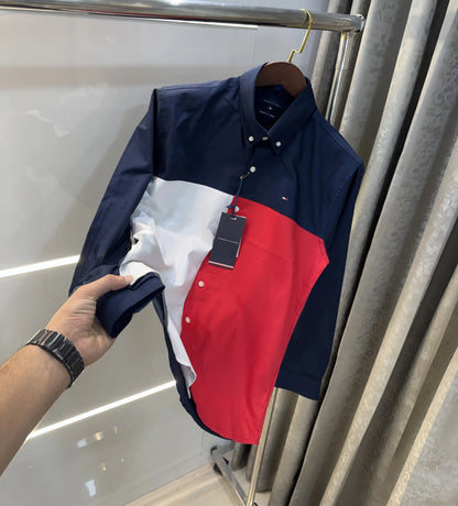 Tommy Hilfiger Navy Blue Classic Premium Shirt