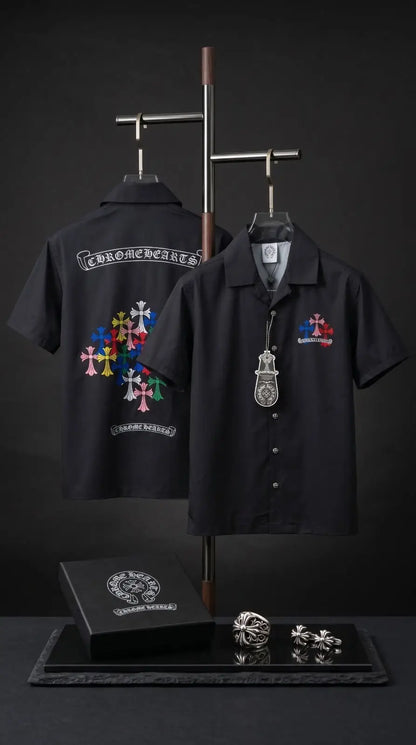 Chrome Hearts Black Designer Premium Shirt